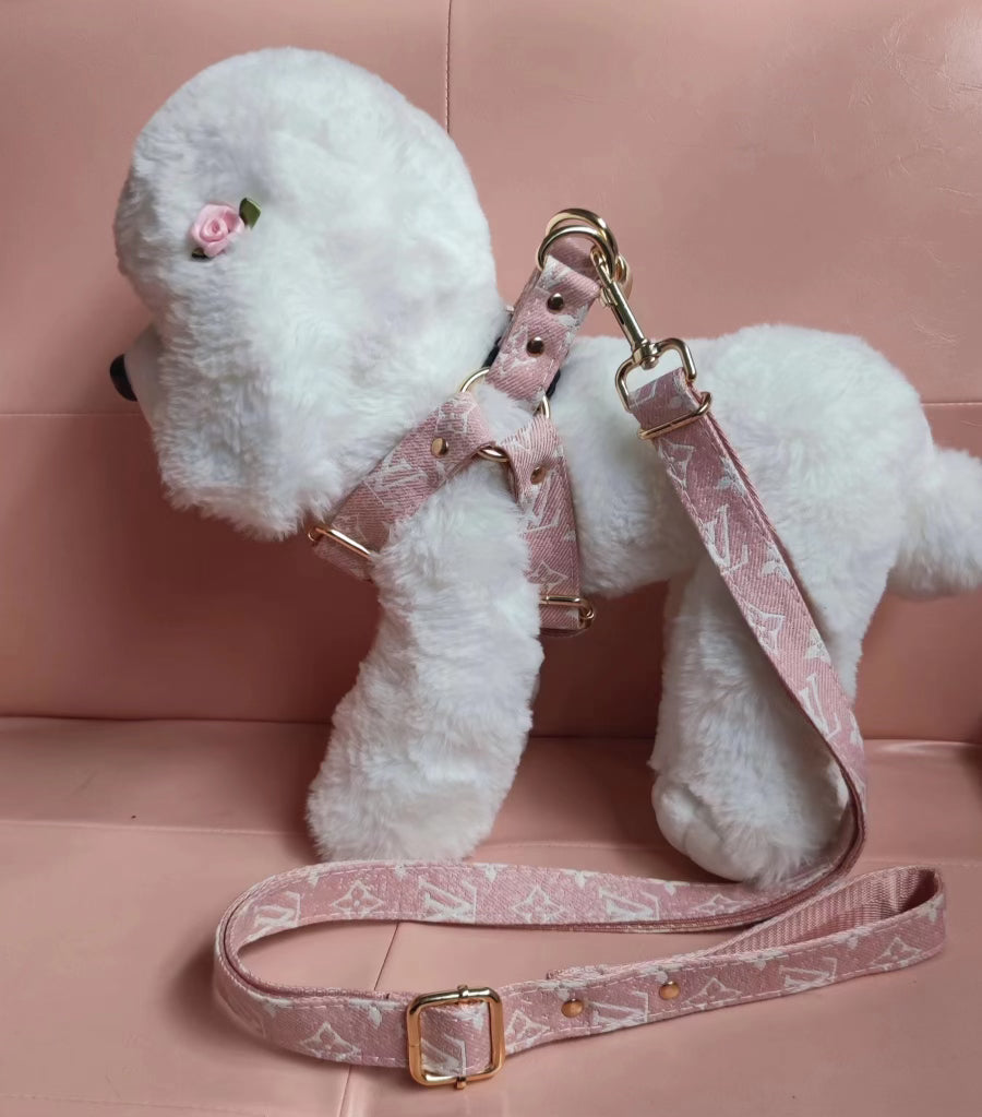 Blush Vution Harness&Leash Set